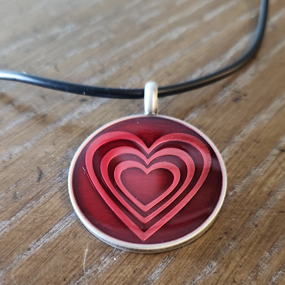 Red Heart Pendant Necklace